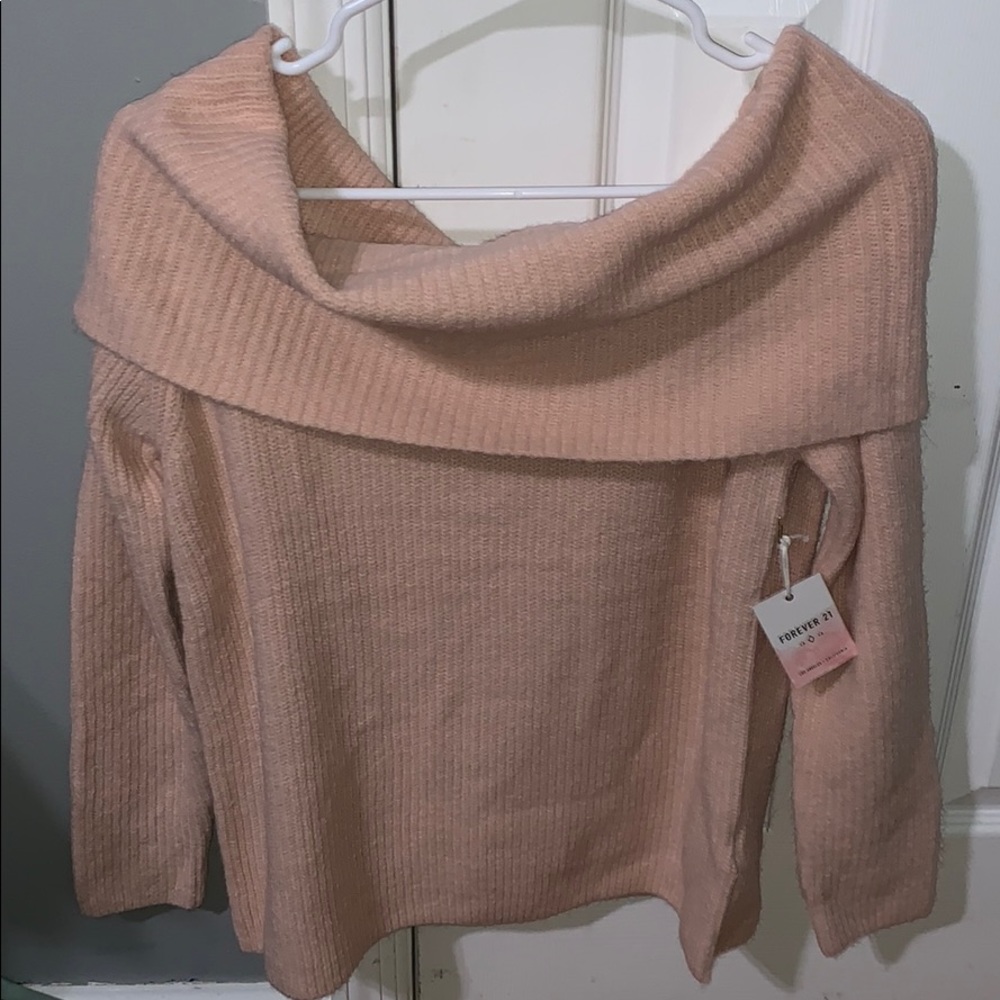 Off the shoulder sweater